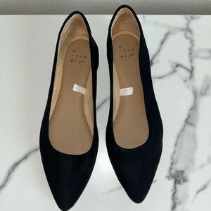 A New Day Black Pointed Flats